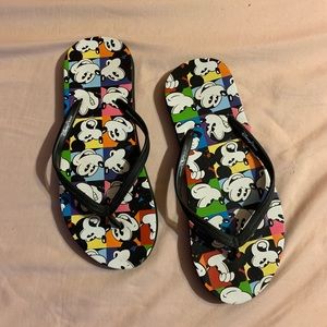 Mickey Mouse Disney Flip Flops size 8